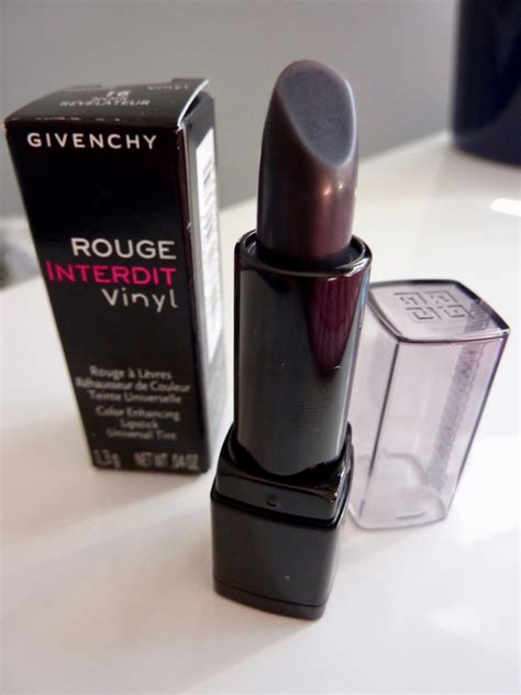 rouge noir givenchy|Givenchy rouge interdit lipstick.